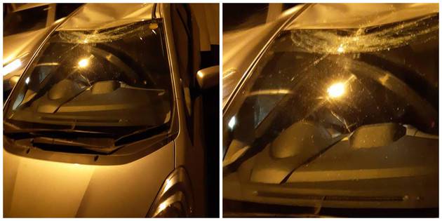 Выпавший из окна третьего этажа мужчина упал на машину и чудом остался жив